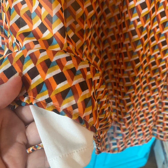 Patterned Skirt - Plaid - Chiffon like - dressy - Balletcore - A line - Sheer - Picture 4 of 9